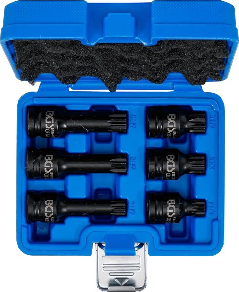 Kraft-Bitshylssats, XZN M14-M18, 1/2, 6 delar