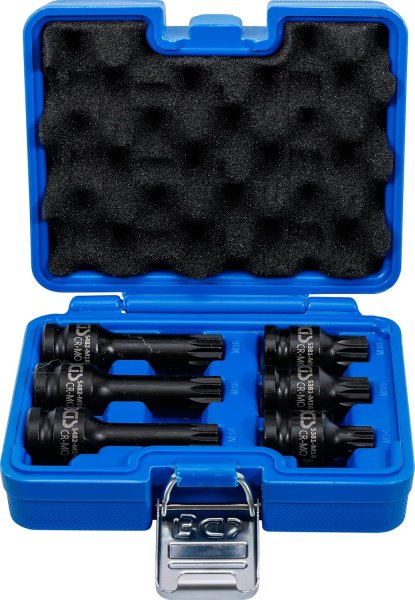 Kraft-Bitshylssats, XZN M14-M18, 1/2, 6 delar