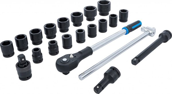 Kraft-Hylsnyckelsats 19–50 mm, 21 delar