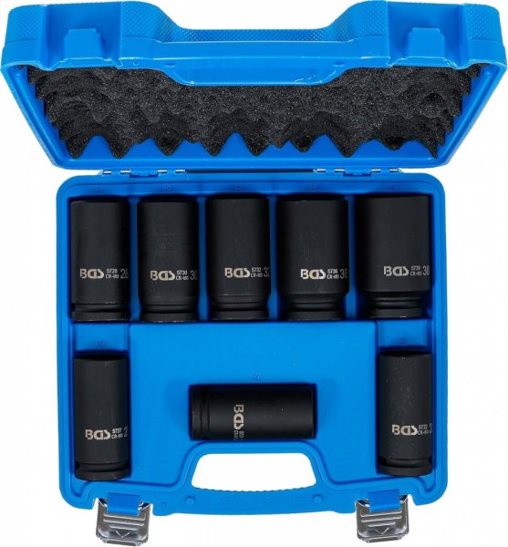 Kraft-hylssats, långa, 22-38 mm, 8 delar