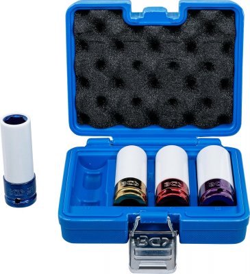 Krafthylssats 1/2 17–22 mm med fälgskydd, 4 delar