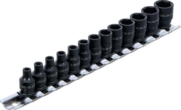 Krafthylssats, 6-PT, 4-14 mm, 13 delar