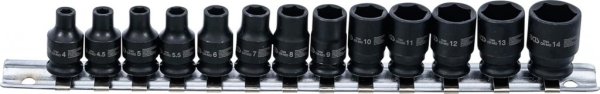 Krafthylssats, 6-PT, 4-14 mm, 13 delar