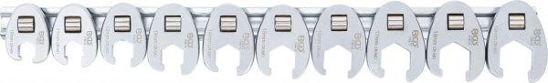 Kråkfotsnyckel-sats, 3/8, 10-19 mm, 10 delar
