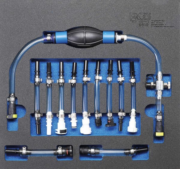 Luftningssats diesel lågtryck – handpump & adaptrar