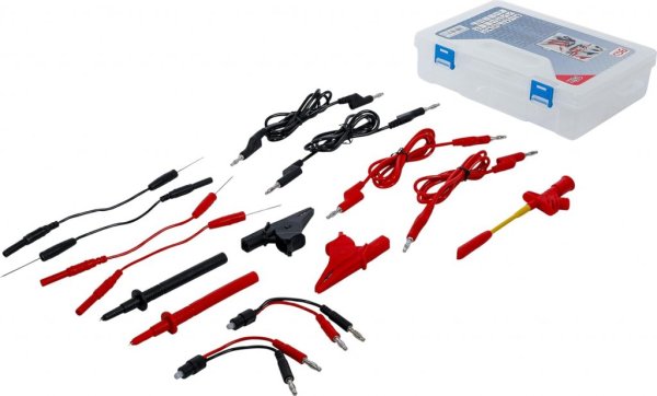 Mätkabel- & Mätspets-Set, 15 del.