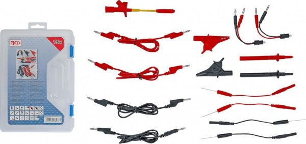 Mätkabel- & Mätspets-Set, 15 del.