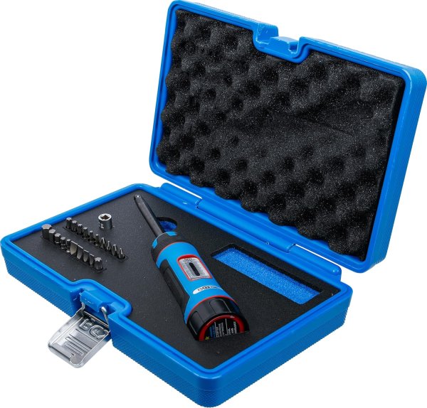 Momentskruvmejsel 1/4 1–8 Nm med bits – 22 delar
