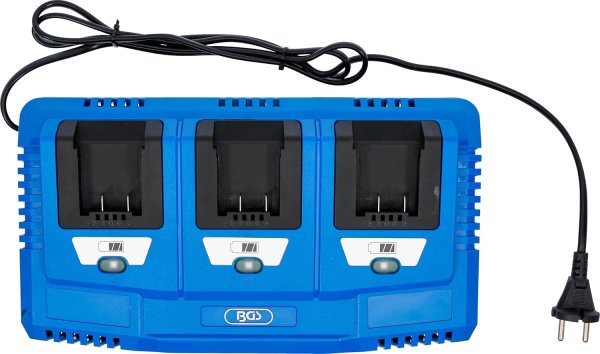 Multiladdare 18 V – 3 x 2,5 A för BGS 18V Batterisystem
