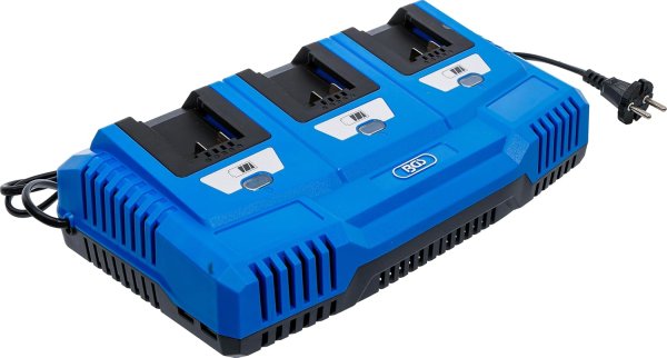 Multiladdare 18 V – 3 x 2,5 A för BGS 18V Batterisystem