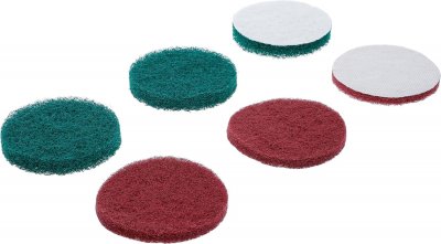 Nylon slipskivor 6-pack BGS74367 – grov & fin polering Ø100 mm
