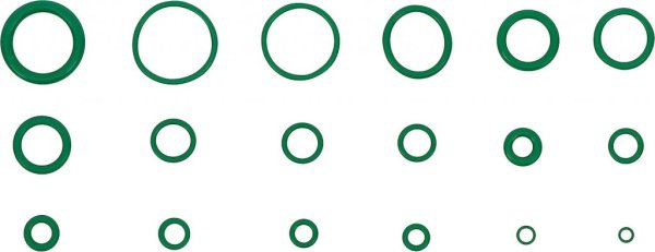 O-Ring Sortiment HNBR AC 225 delar Ø3–22 mm
