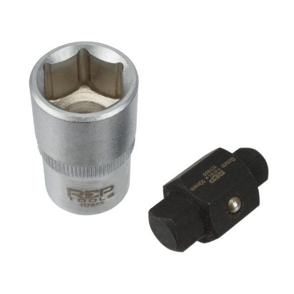 Oljeavtappningsskruv-hylsa, 4-kt., 8 & 10 mm