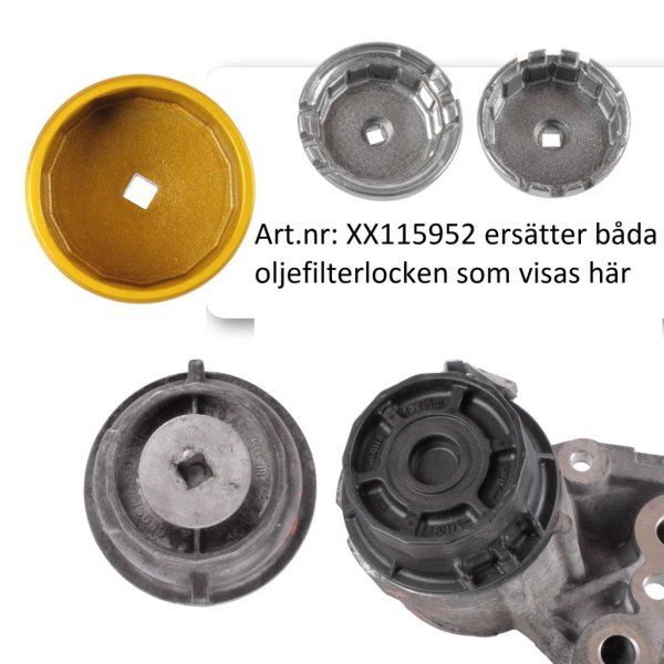 Oljefilter-Hylssats för BMW, MB, Toyota, VAG
