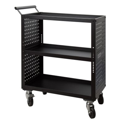 Öppen Verkstadsvagn, med perforerad vägg