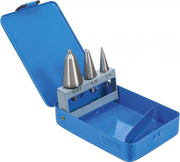 HSS Plåtskalborrsats 3–30,5 mm, 3 delar