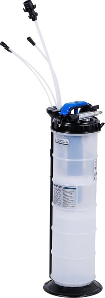 Pneumatisk & Manuell Vakuumsugpump 10 Liter för Olja, Bromsvätska & Kylvätska