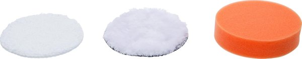 Polerhättor Ø100 mm, 3 delar – För BGS9259 Polermaskin