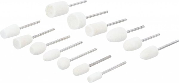 Poleringstrissor 13 delar – ullfilt set 3/32