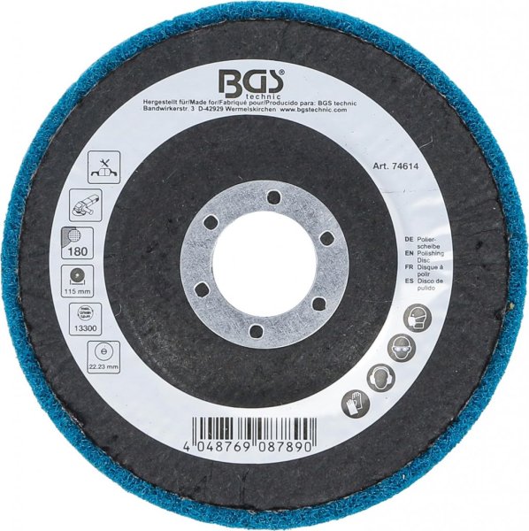 Polerskiva aluminiumoxid Ø115 mm K180 – vinkelslip