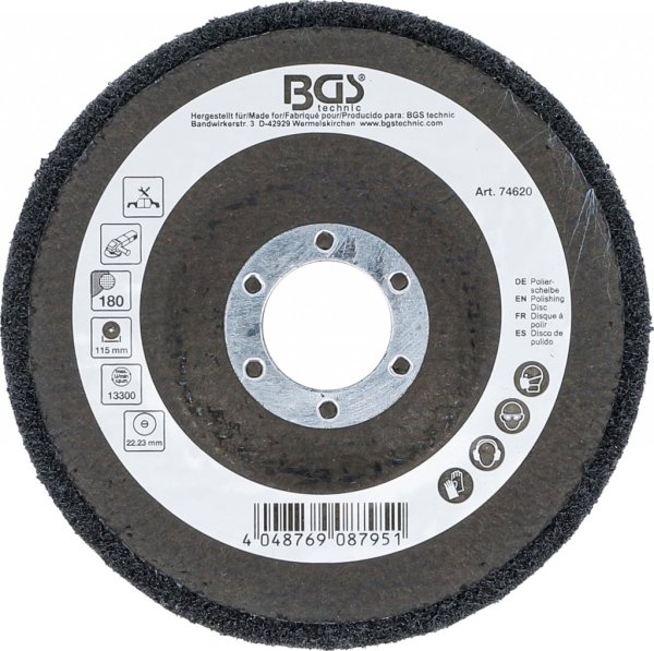 Polerskiva kiselkarbid Ø115 mm K180–K320 – vinkelslip