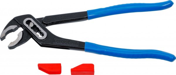 Polygriptång med adapteringsbara skyddsbackar, 240 mm