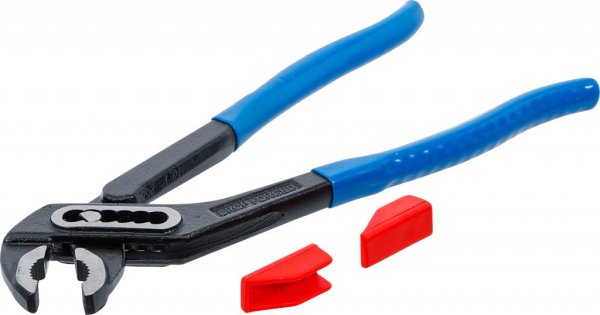 Polygriptång med adapteringsbara skyddsbackar, 240 mm