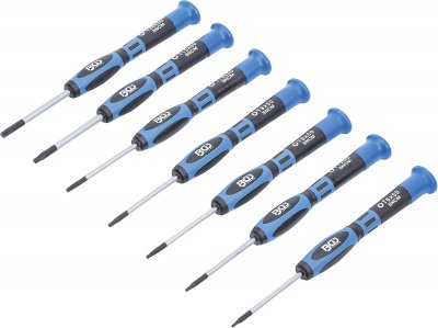 Precisions-Skruvmejselsats, Torx, 7 delar