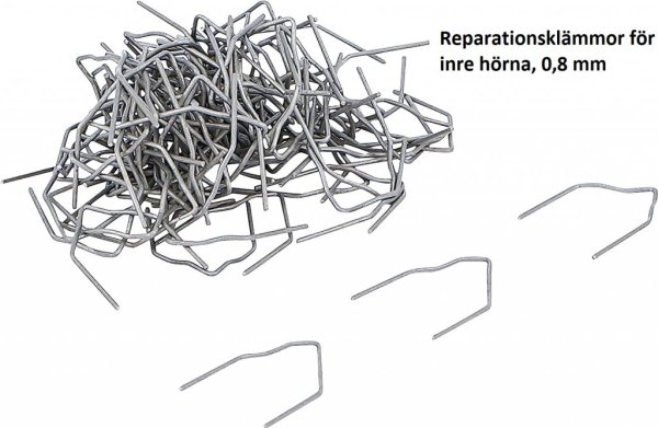 Reparationsklämmor för inre hörna, 0,8 mm