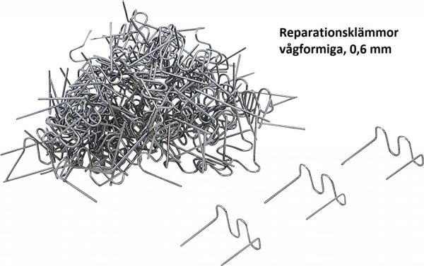 Reparationsklämmor vågformiga, 0,6 mm