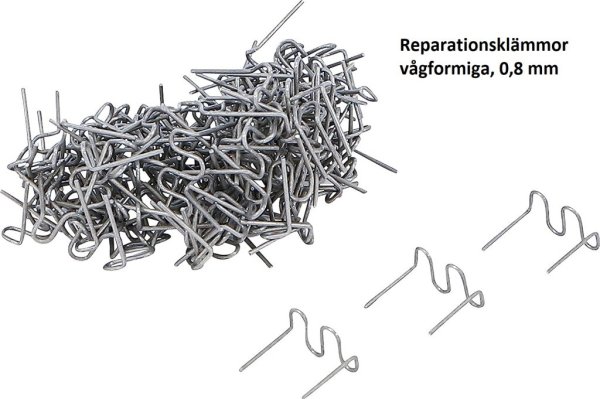 Reparationsklämmor vågformiga, 0,8 mm