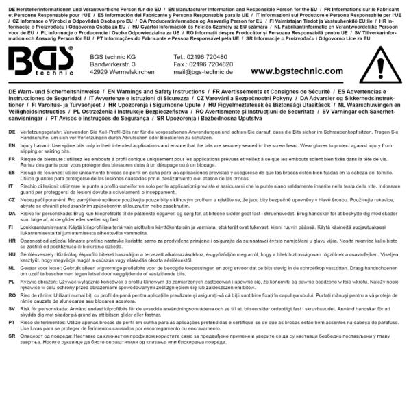 Bitshylssats, RIBE M6-M14, 3/8"&1/2", 7 delar