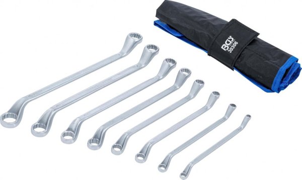 Ringnyckelsats Bockad 6–22 mm 12-kant, 8 delar