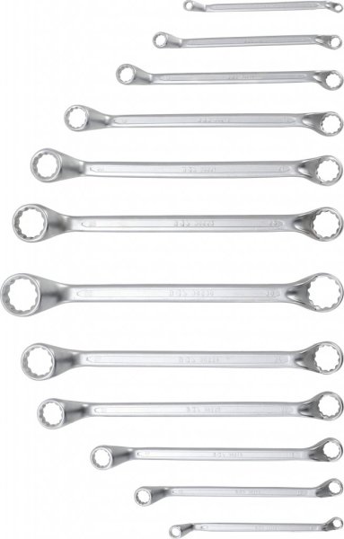 Ringnyckelsats, bokad, 6-32 mm, 12 delar