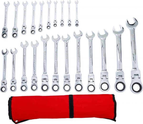 Ringspärrnyckelsats ledbar 6–32 mm, 22 delar