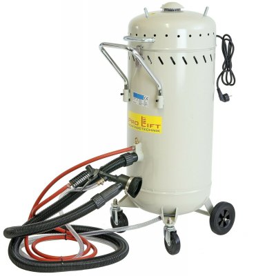 Mobil Sandbläster med Återvinning 105 L – Professionellt Slutet Sandblästringssystem