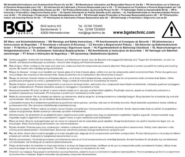 Säkerhetsinformation BGS8632