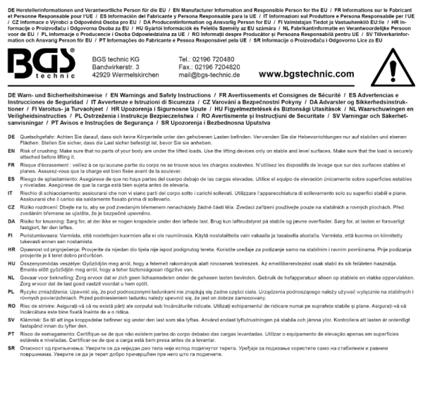 BGS Motorstativ 450 kg – 360° roterbart