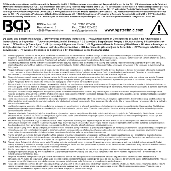Oljefilter-Bandnyckel 460 mm – Gummerat Band