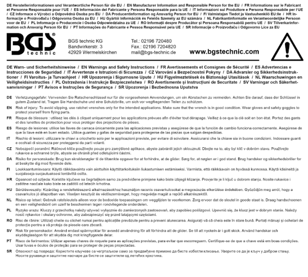 Extra lång spärrnyckelsats 10–19 mm – 10 delar