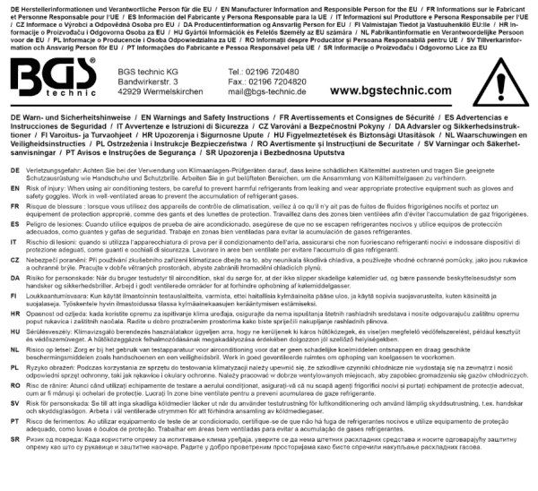 Tryckarmatur för Köldmedium R744