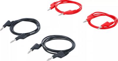 Multimeter-Testkabelsats – 4 mm, 100 cm