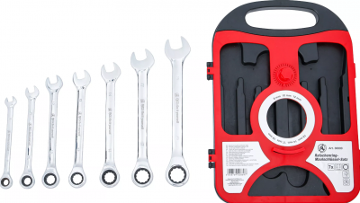 Ringspärrnyckel-sats 8–19 mm, 7 delar