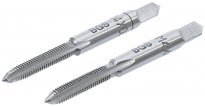 Gängtappssats M4 x 0,7 – 2 delar i verktygsstål