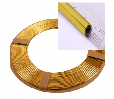 Hel Kromat Kantskydd Guld 6 mm × 5 m