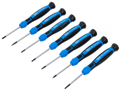 Precisions Skruvmejselsats 7 delar Magnetisk Kromvanadium