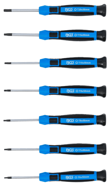 Precisions Torx Skruvmejselsats 7 delar Magnetisk