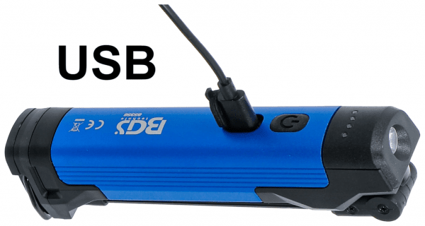 COB-LED Arbetslampa 4W Fällbar USB-C 400lm