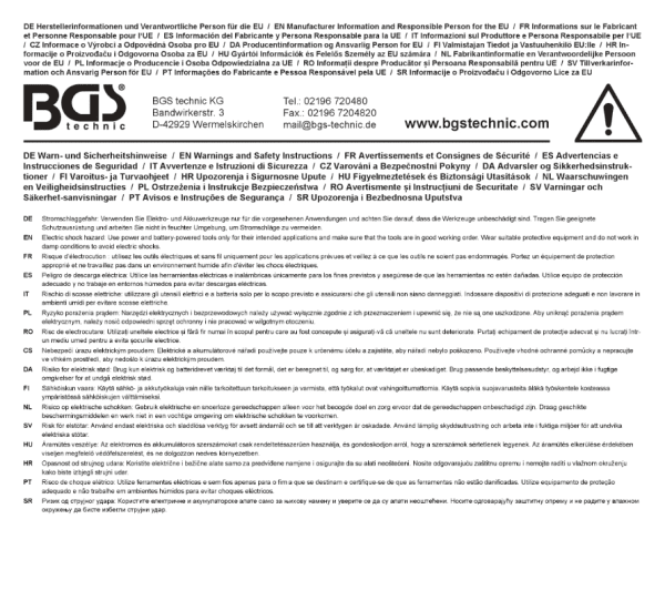 Snabbladdare för BGS9259 Polermaskin