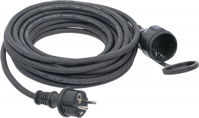 Skarvsladd 3x1,5 mm² IP44, 10–20 m, gummikabel för utomhusbruk